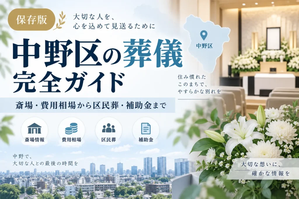 中野区の葬儀完全ガイド｜斎場・費用相場から区民葬・補助金まで