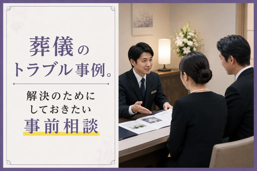 葬儀のトラブル事例。解決のためにしておきたい事前相談