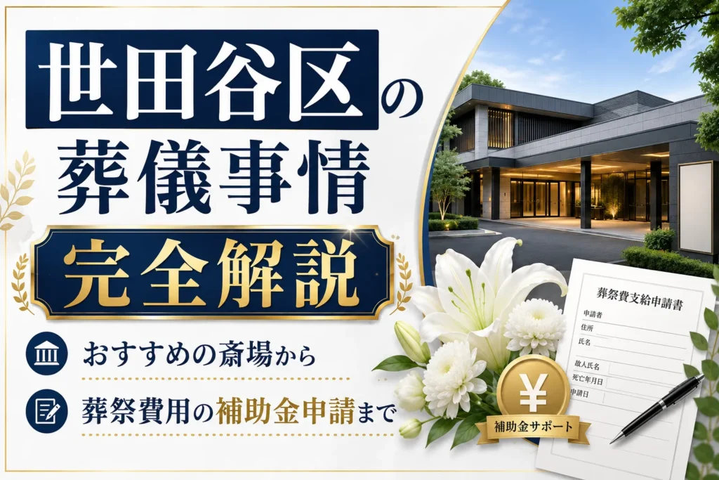 世田谷区の葬儀事情を完全解説。おすすめの斎場から葬祭費用の補助金申請まで